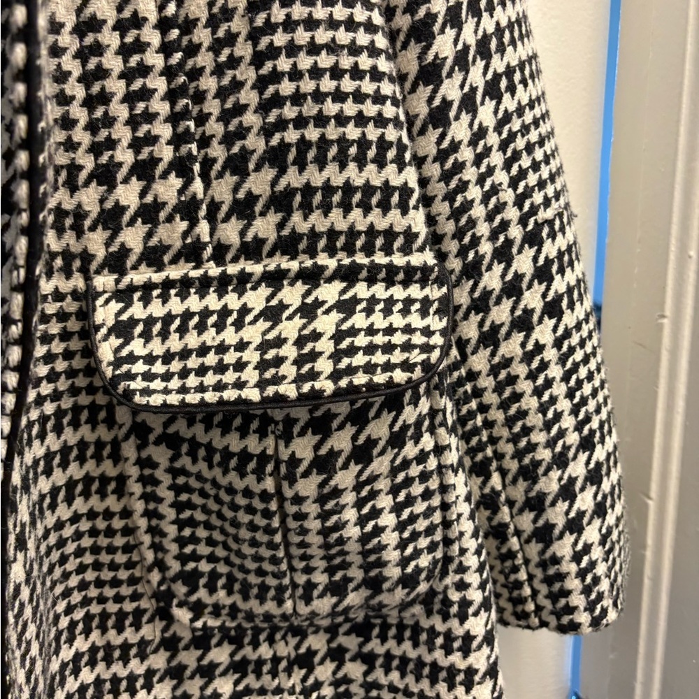 A. Byer Black and White Pea Coat Timeless Design - Picture 4 of 5